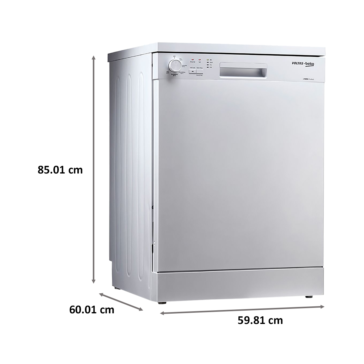 voltas beko df14w free standing 14 place settings dishwasher