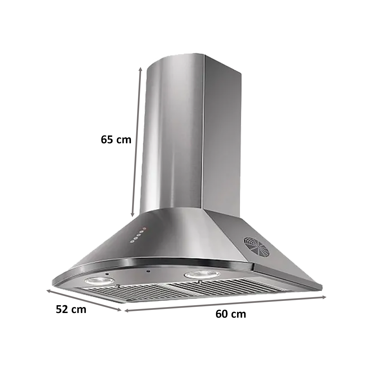 Faber Tender 3D 1295 m³/hr 60cm Wall Mount Chimney (Baffle Filter, T2S2 Max LTW 60, Stainless Steel)_2