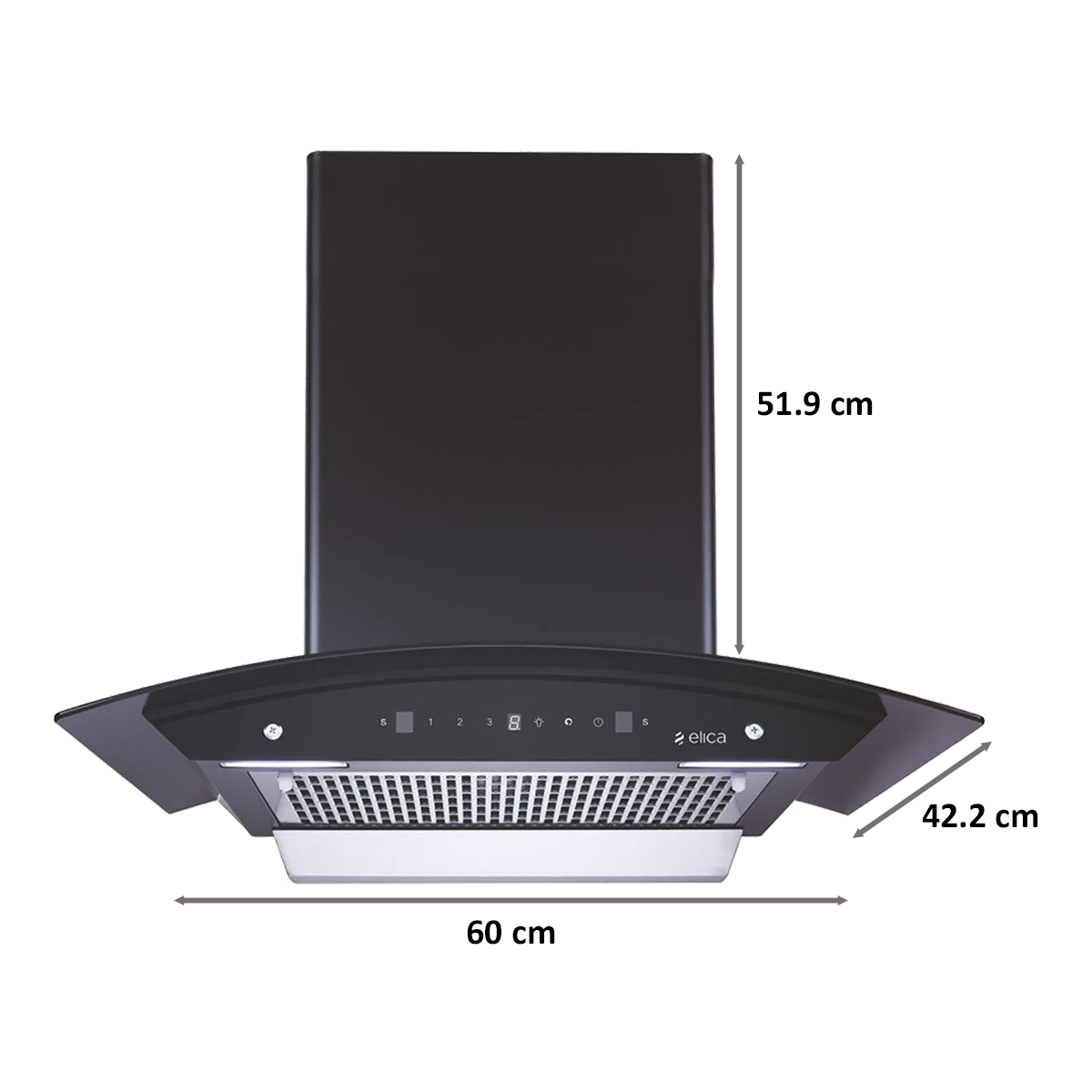 elica chimney autoclean 60cm