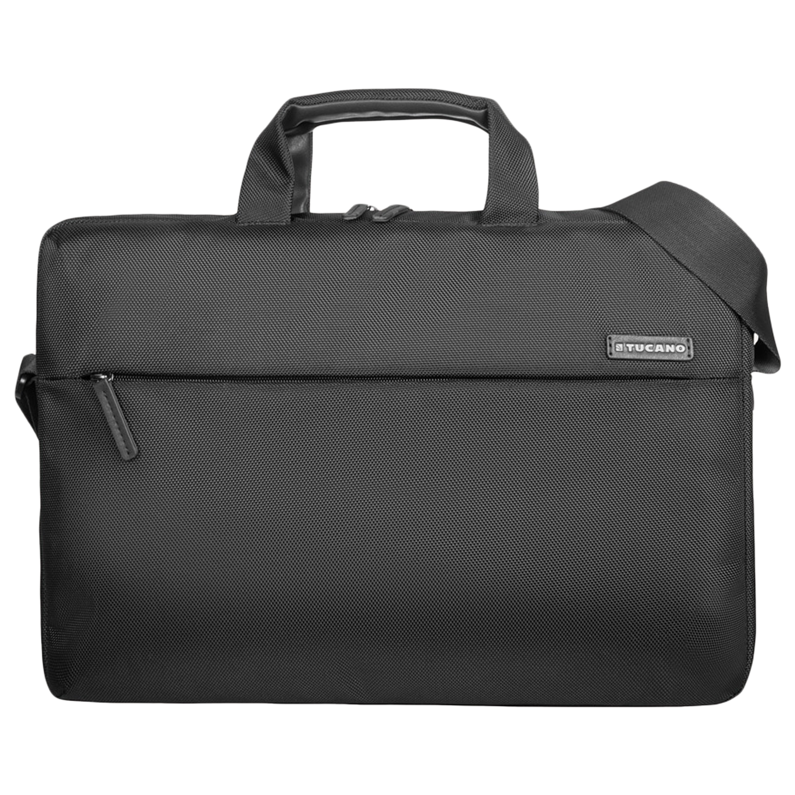 TUCANO Free & Busy PU Leather Laptop Sling Bag for 15.6 Inch Laptop (18 L, Adjustable Shoulder Strap, Black)