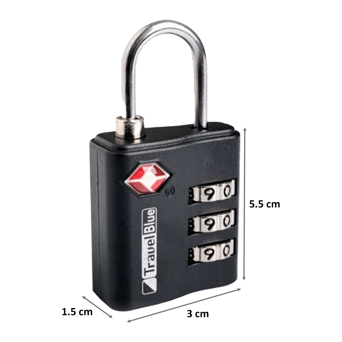 Travel Blue TSA Lock Coal Black - Price in India