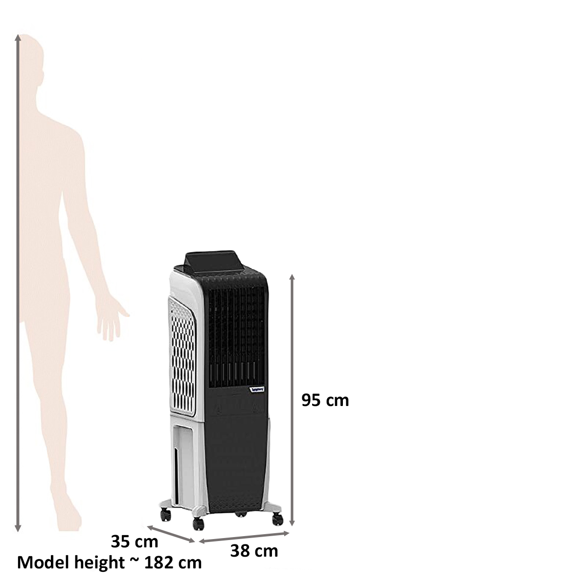 Symphony 30 Litres Tower Air Cooler (Pop-up Touchscreen, DIET 3D - 30I, Black)_2