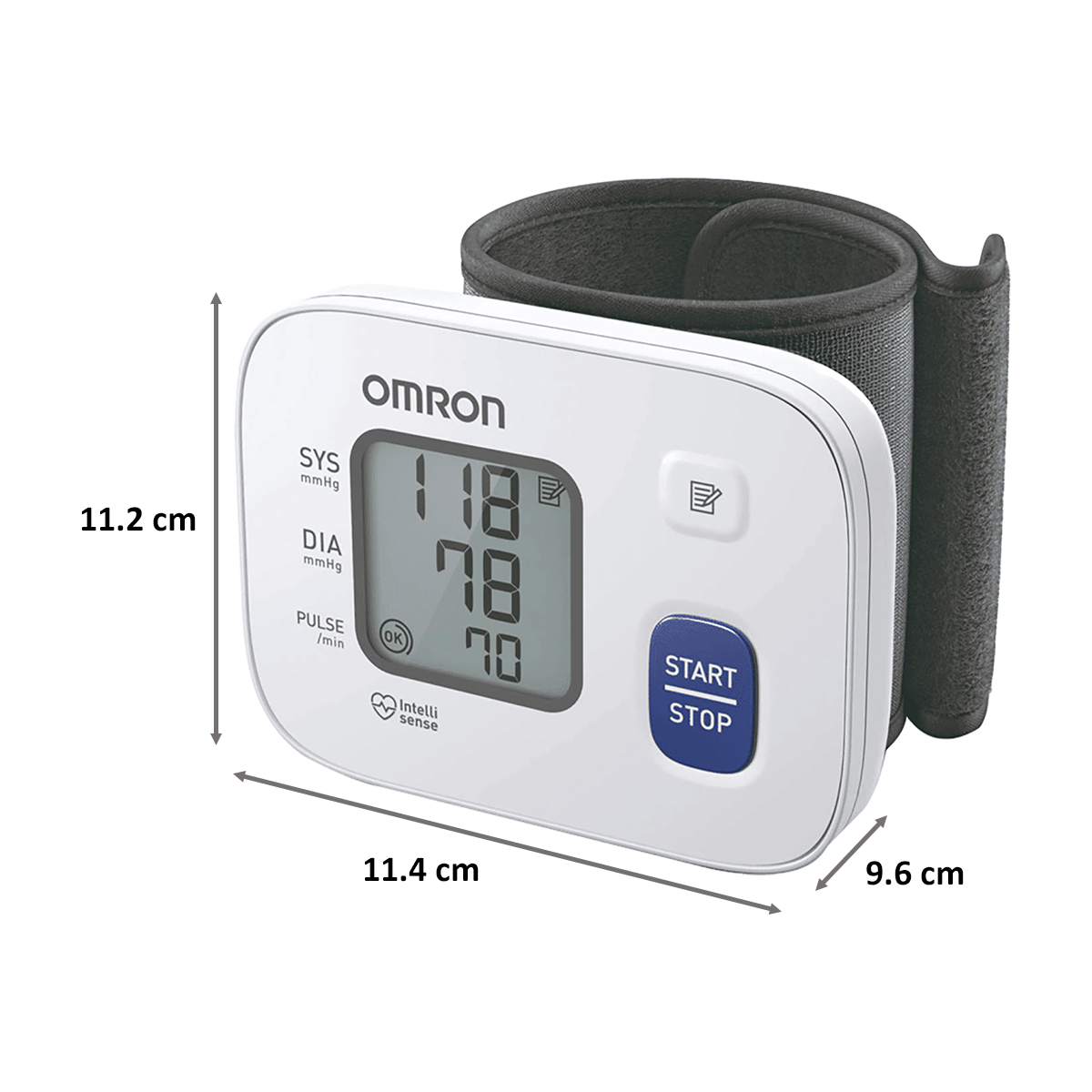 Omron Fully Automatic Digital Wrist Blood Pressure Monitor (Intellisense Technology, HEM-6161, White)_2