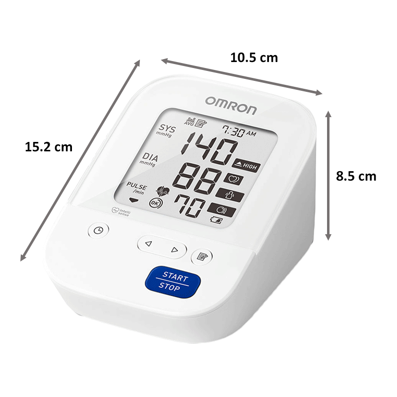 Omron Fully Automatic Digital Blood Pressure Monitor (Enhanced Intellisense Technology, HEM-7156-AP, White)_2