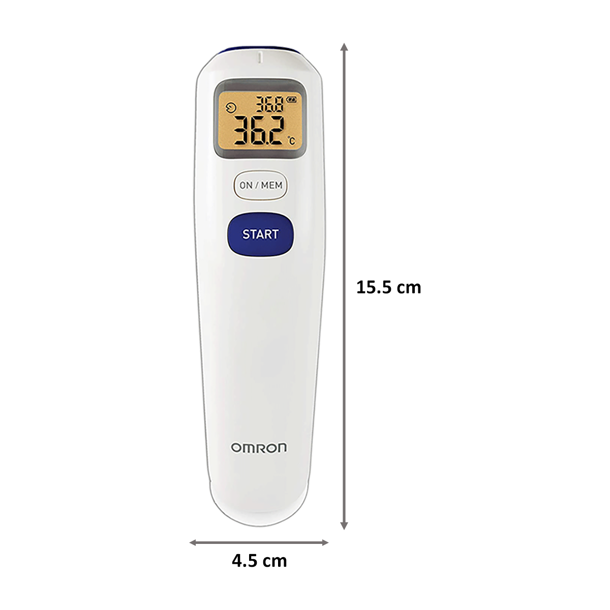 Omron Forehead Thermometer (Automatic Power Off, MC 720, White)_2