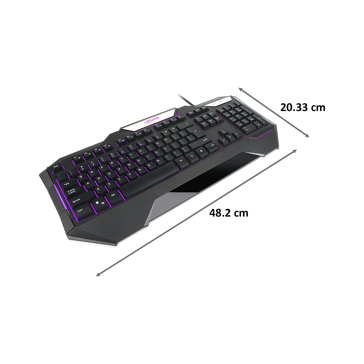 Lenovo Legion Wired Backlit Gaming Keyboard (K200, Black)_2