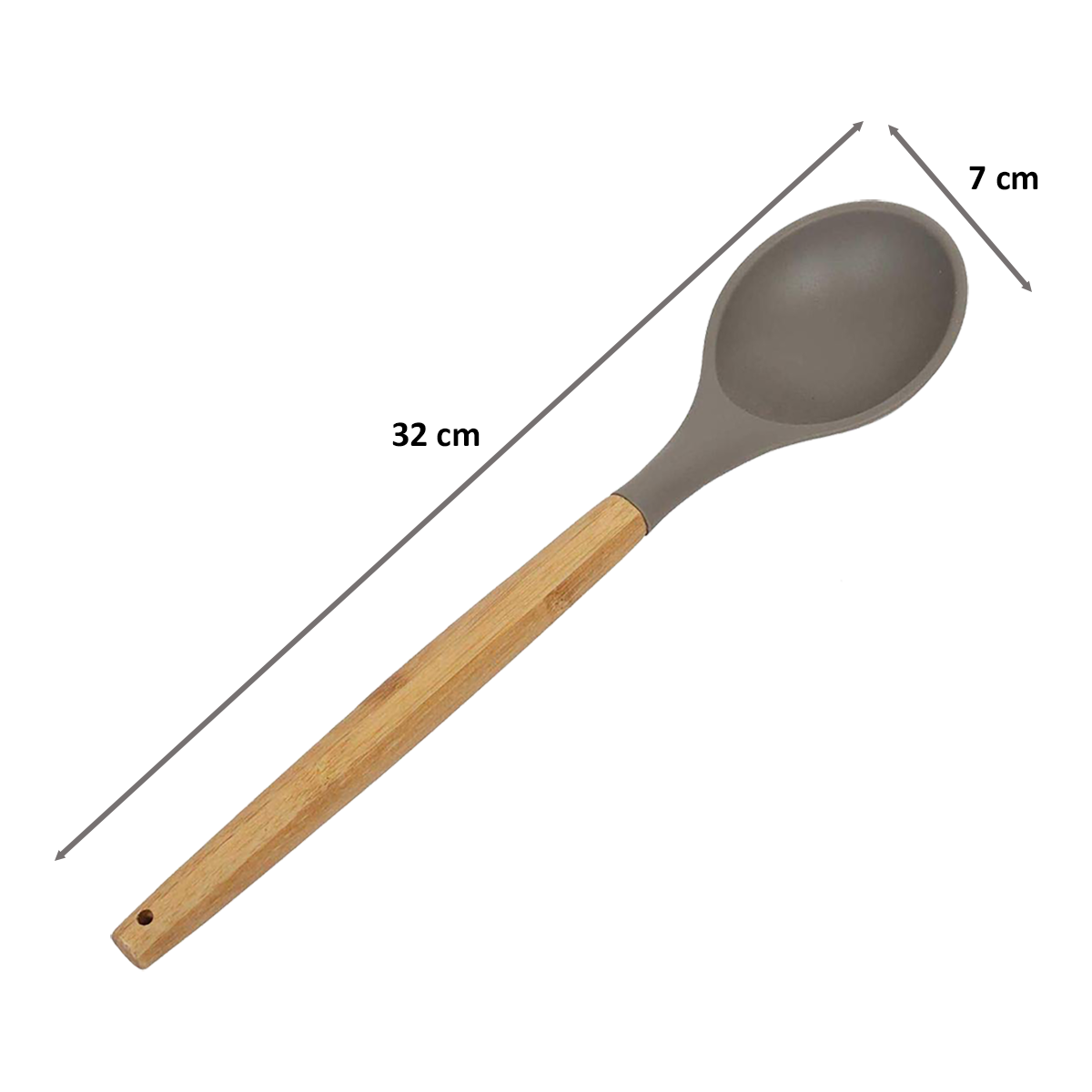 Sabichi Silicone Spoon (148469, Grey)_2