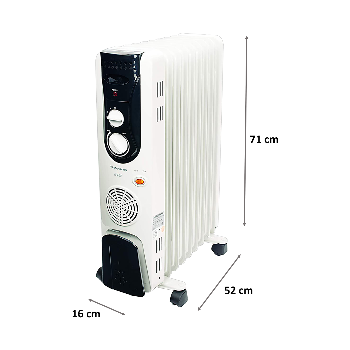 Morphy Richards 2400 Watt Oil Filled Room Heater (OFR 9F, White)_2