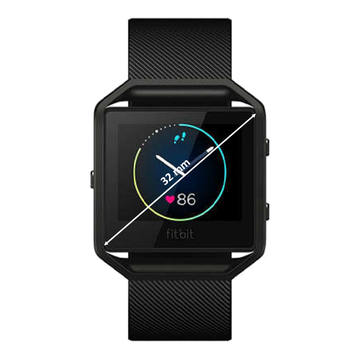 Buy Fitbit Blaze Small Smartwatch Gps Oled Glass Fb502sbus Black Rubber Band Online Croma