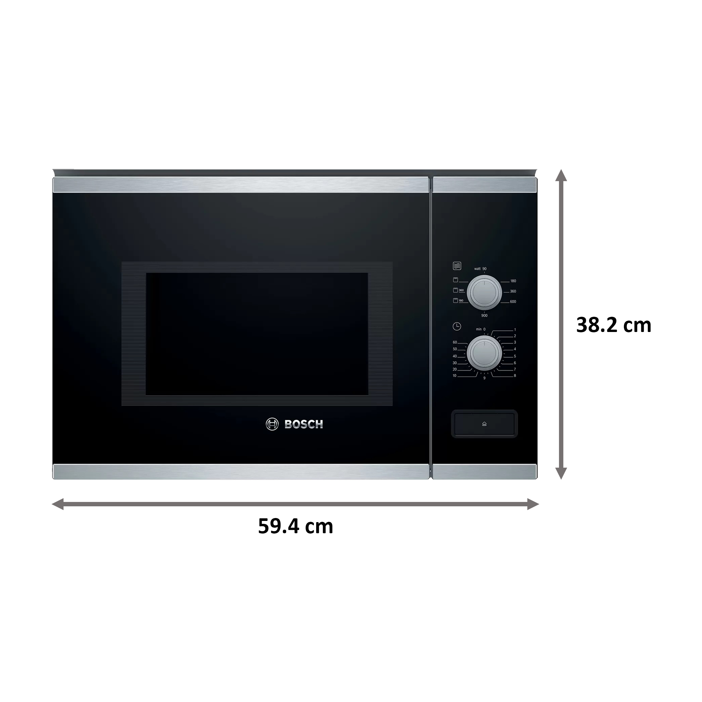 Bosch Serie 4 25 Litres Built-in Microwave Oven (Automatic Safety Switch Off, BEL550MS0I, Black/Silver)_2