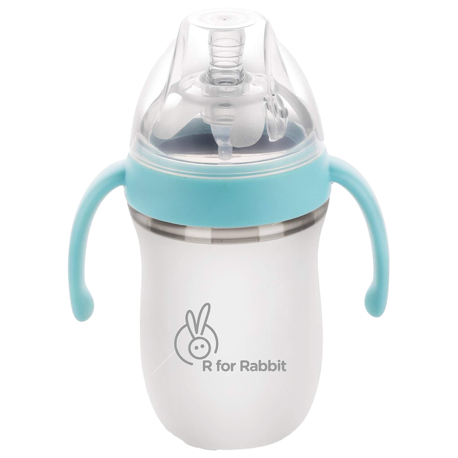 R for Rabbit First Feed 260ml Baby Feeding Bottle (Anti-Colic Design, SBFFB260, Blue)_1