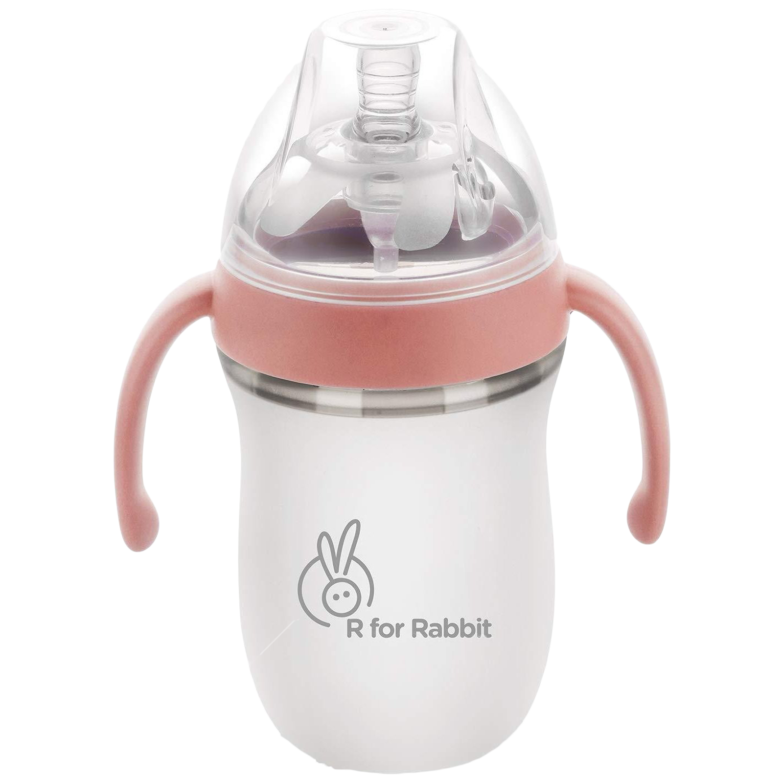 R for Rabbit First Feed 260ml Baby Feeding Bottle (Anti-Colic Design, SBFFP260, Pink)_1