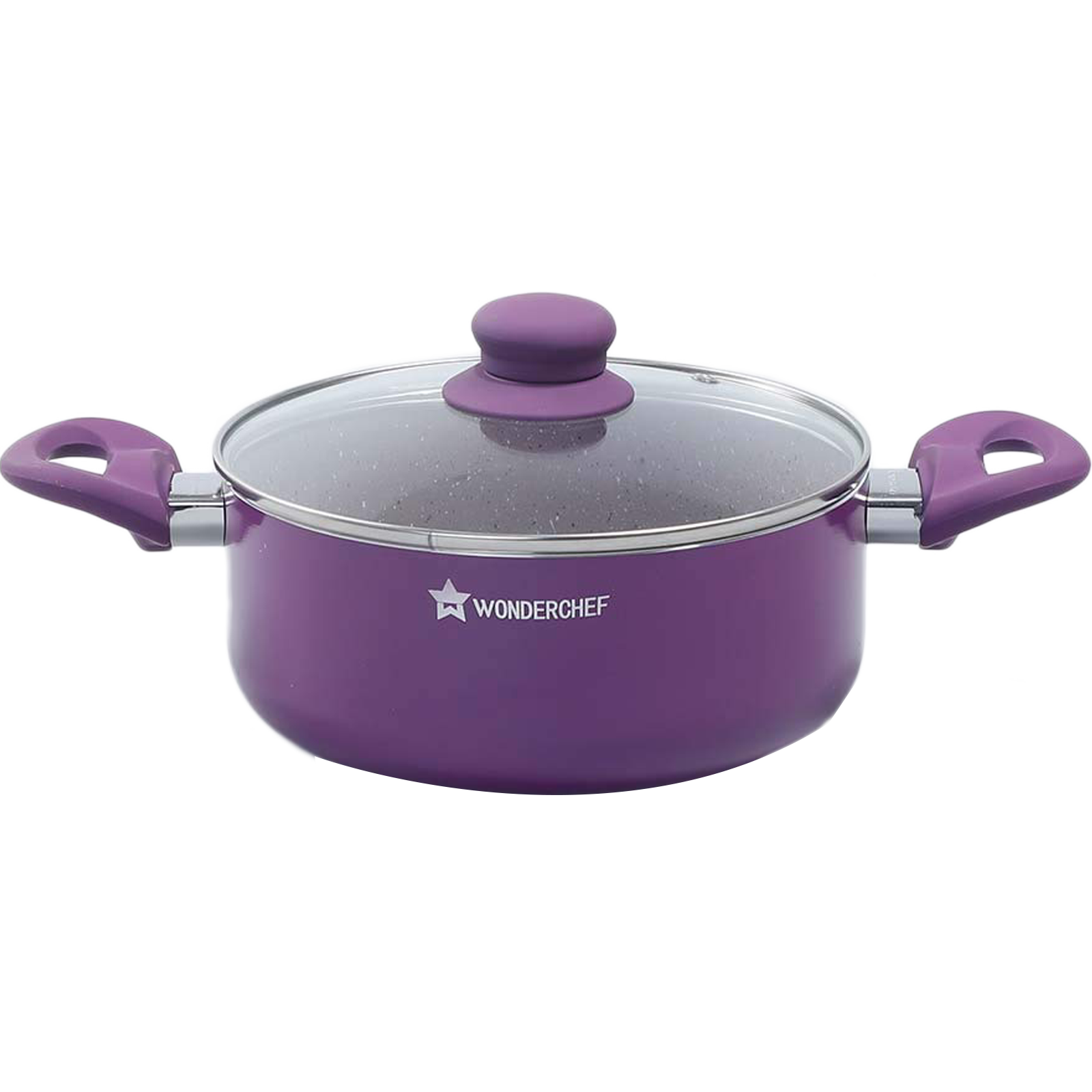 Wonderchef Royal Velvet Casserole For Induction, Induction Plate, Stoves & Cooktops (Non-Stick Coating, 63152944, Purple)_1
