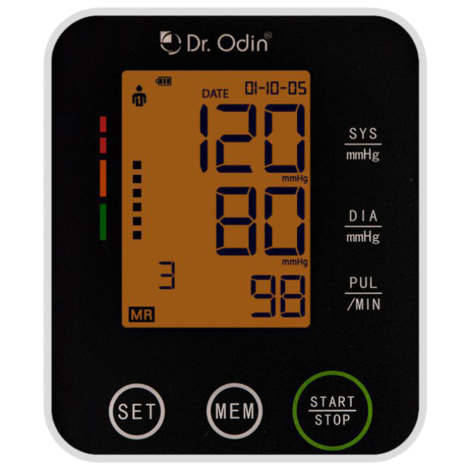 Dr. Odin LCD Blood Pressure Monitor (Auto Power Off, BSX516, Black)_1