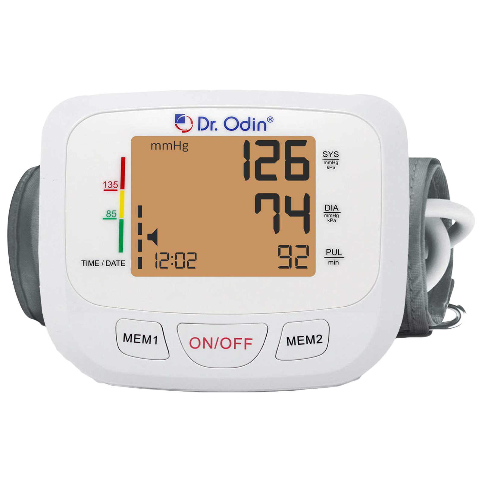 Dr. Odin LCD Blood Pressure Monitor (Intelligent Compression, TSB-602S, White)_1