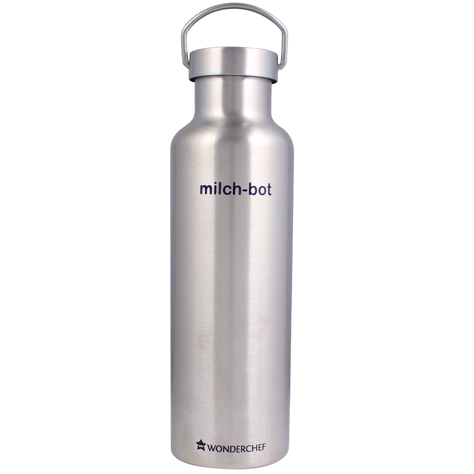 Wonderchef Milch-Bot 0.75 Litres Stainless Steel Water Bottle (Vacuum Insulated, 63153234, Silver)_1