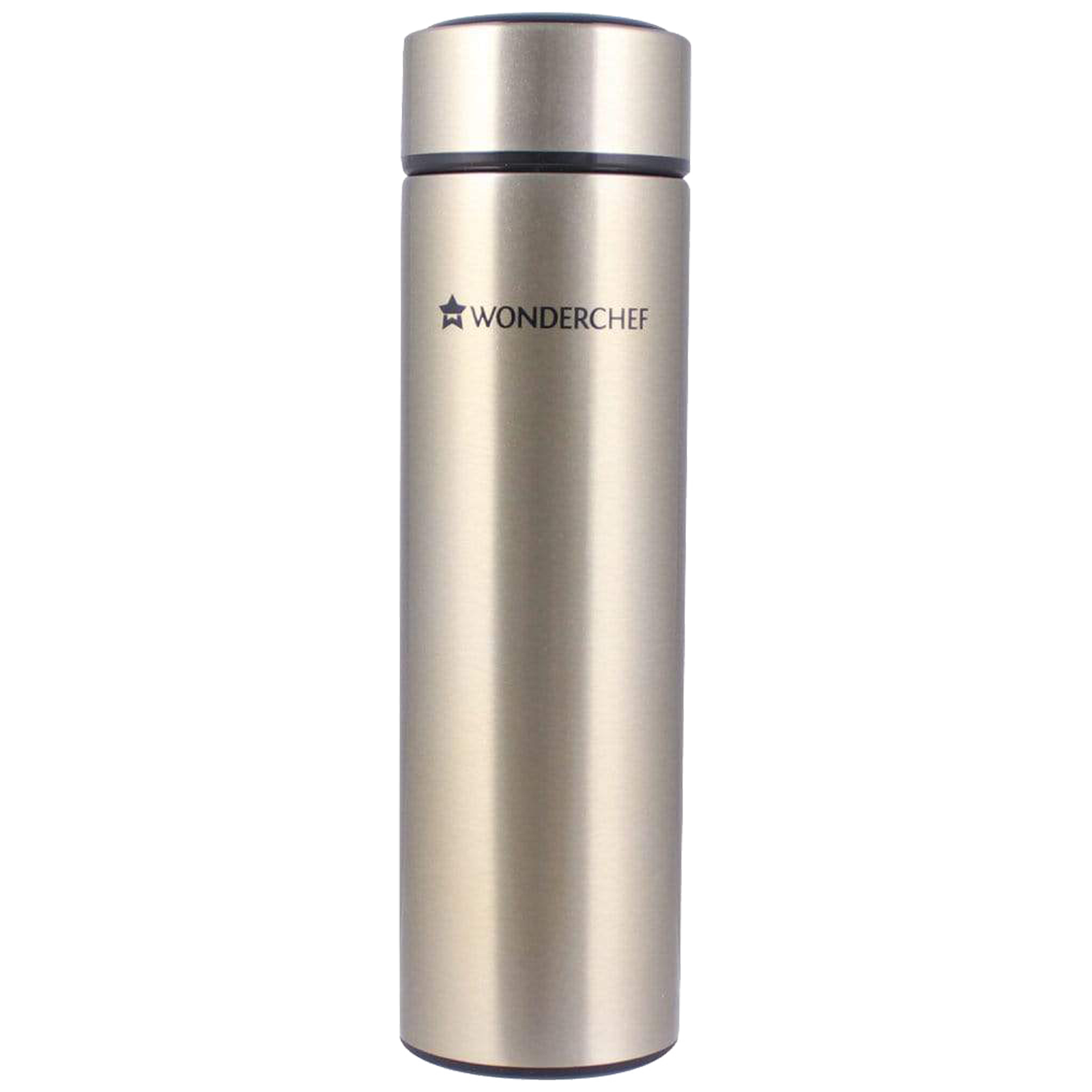 wonderchef - wonderchef Nutri-Bot 0.48 Litres Stainless Steel Water Bottle (Vacuum Insulation, 63152930, Gold)