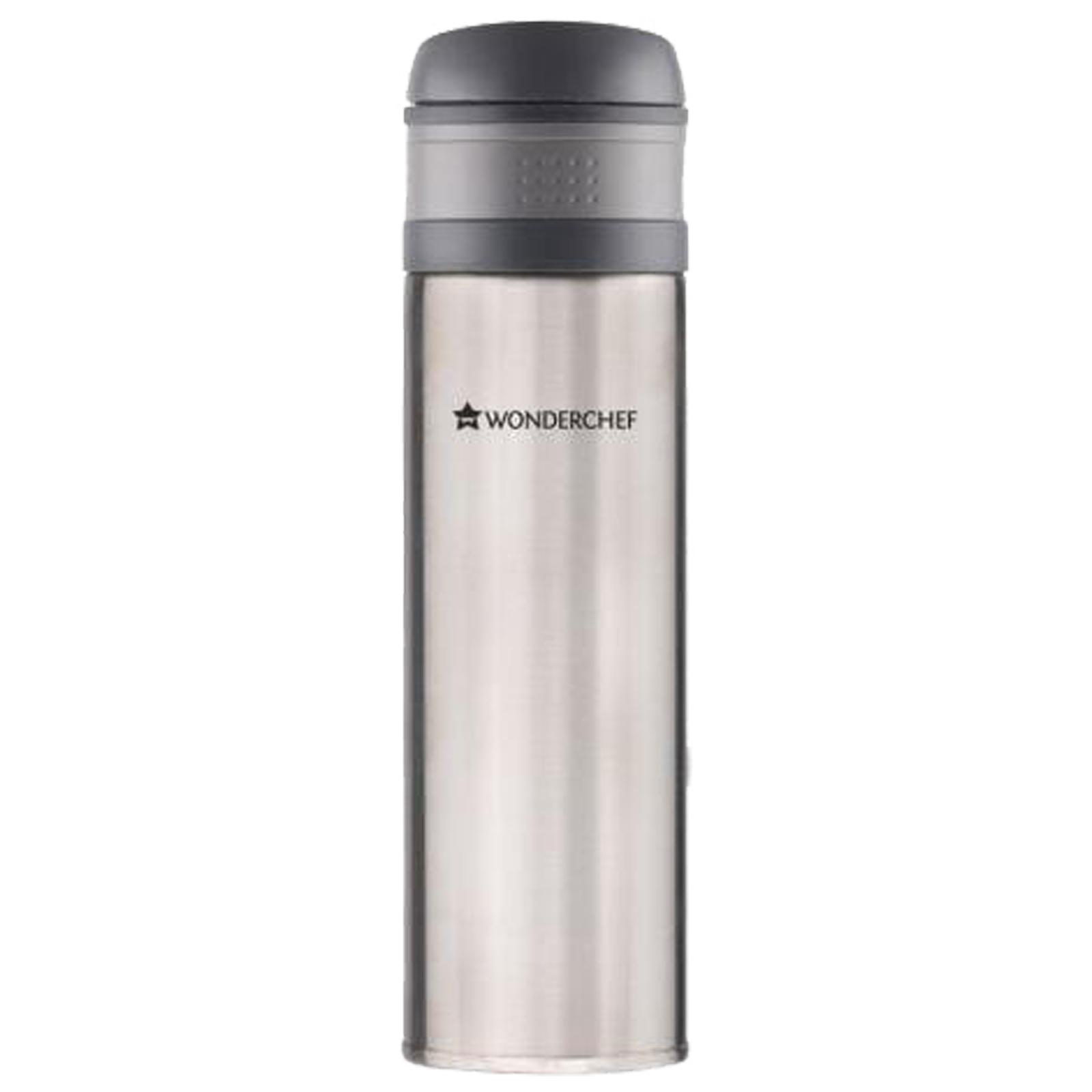 Wonderchef Uni-Bot 0.5 Litres Stainless Steel Water Bottle (Vacuum Insulation, 63152855, Silver)_1