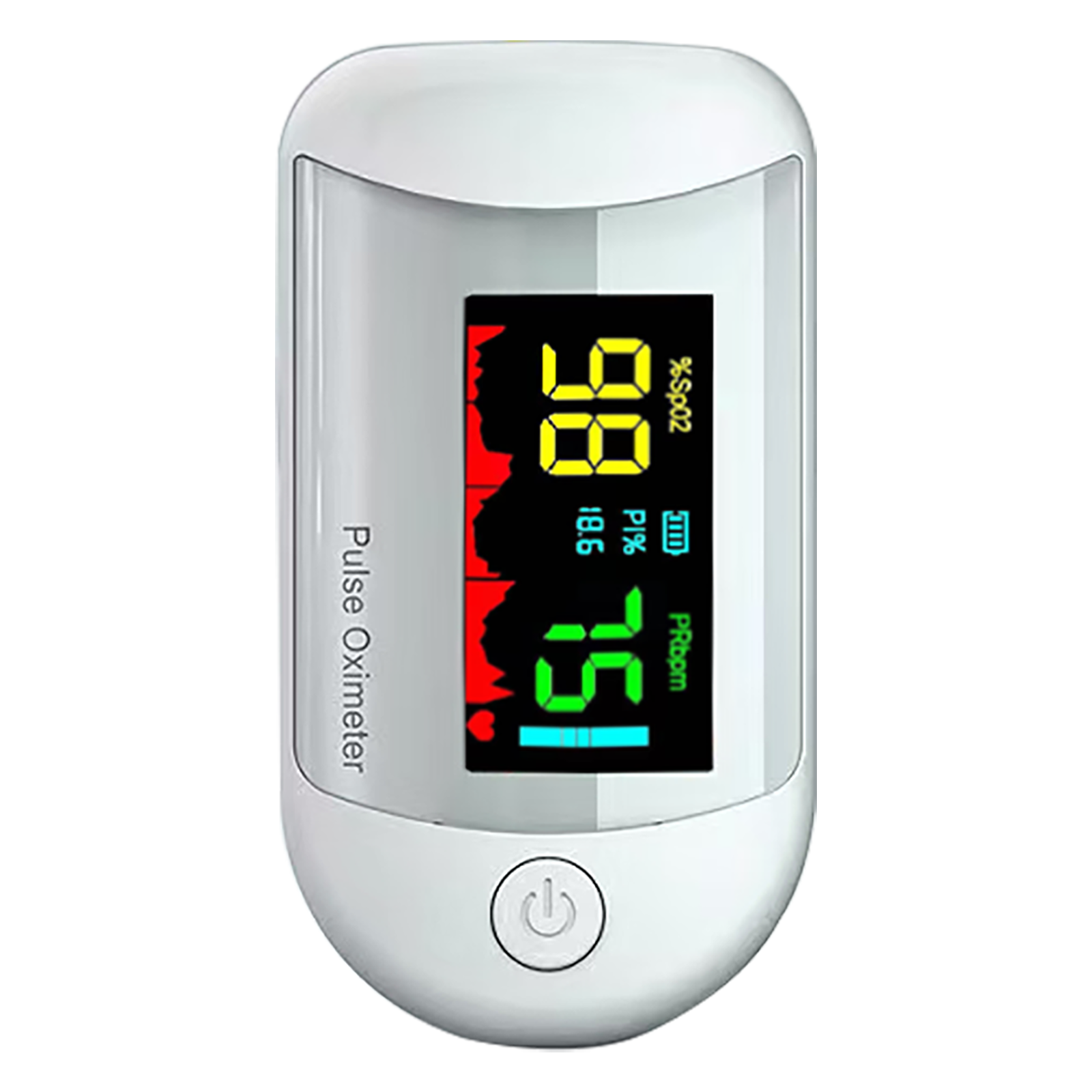 IGear - iGear Health Digital Pulse Monitor/Oximeter (Perfusion Index of 0.3%, iG-A3, White)