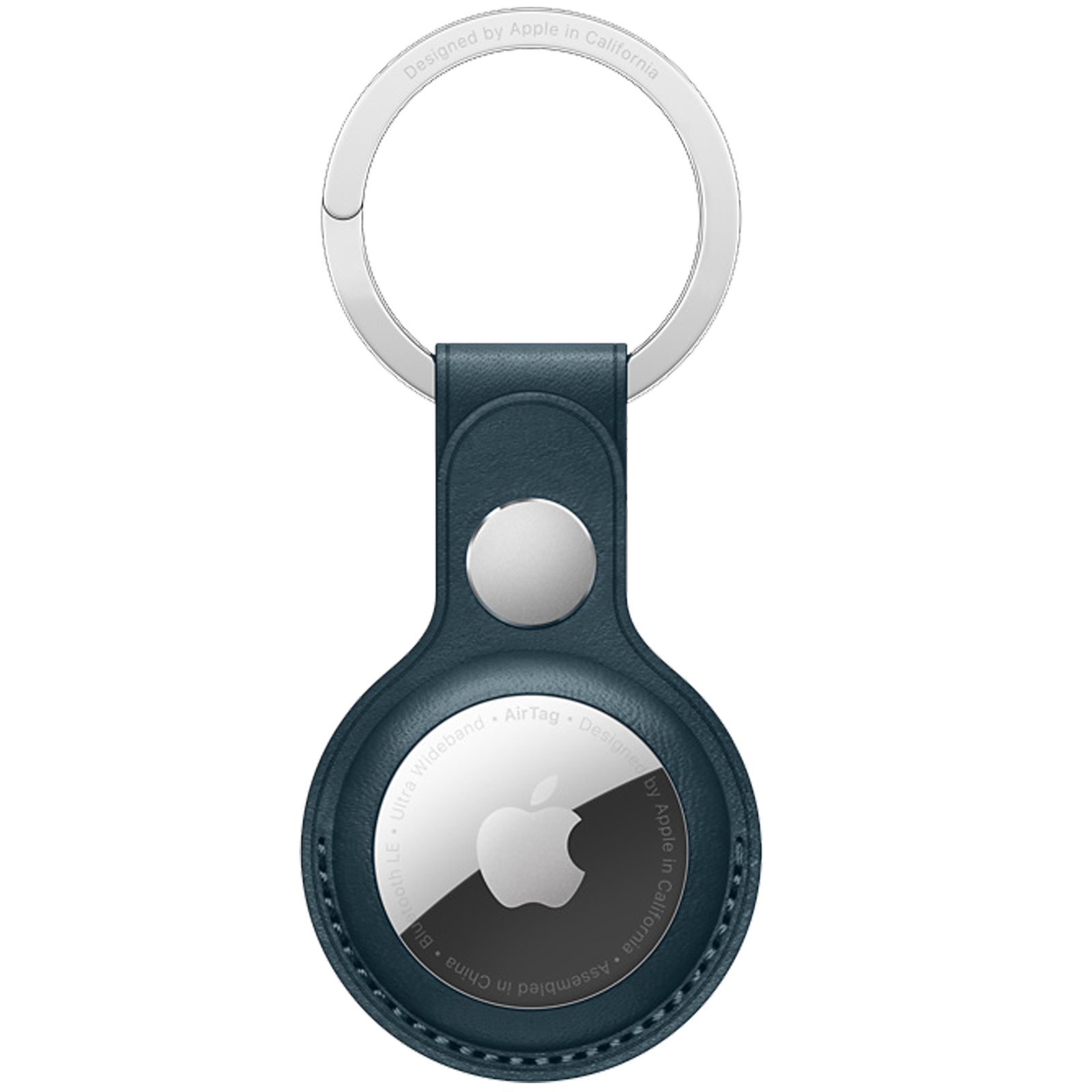 

Apple AirTag Key Ring (French Leather, MHJ23ZM/A, Baltic Blue)