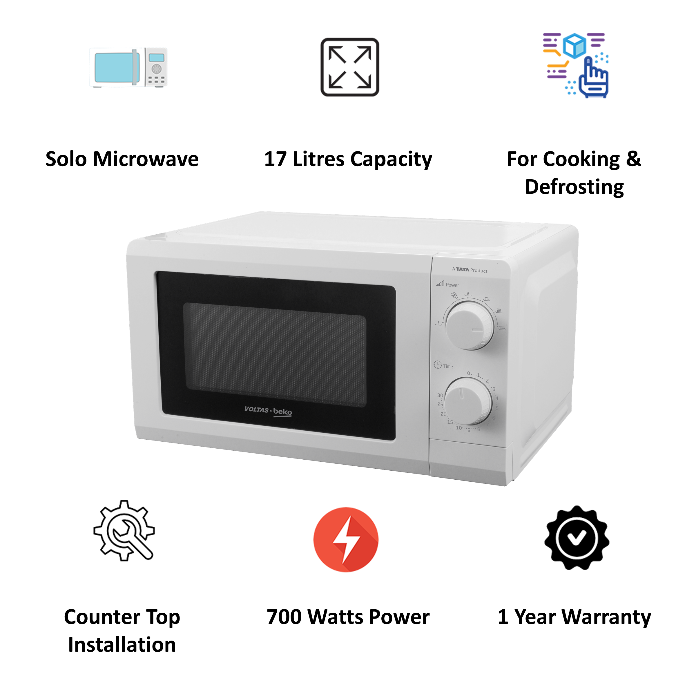 voltas beko microwave 17 litre