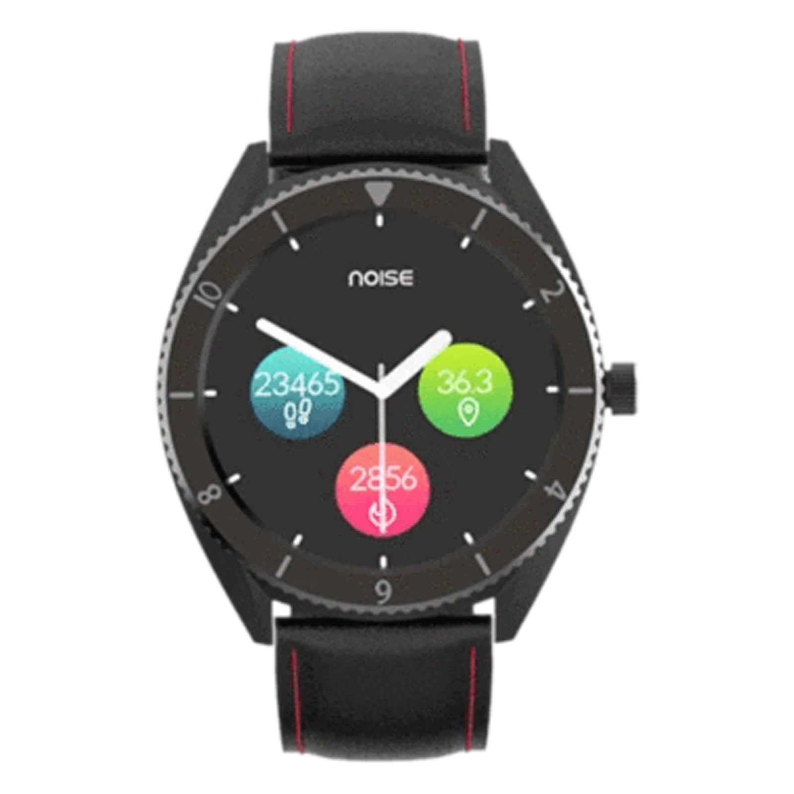 

Noise NoiseFit Endure Smart Watch (32.51mm) (SPO2, wrb-sw-endure-lthr-blk_blk, Classic Black, Fused Leather- Silicone), No color
