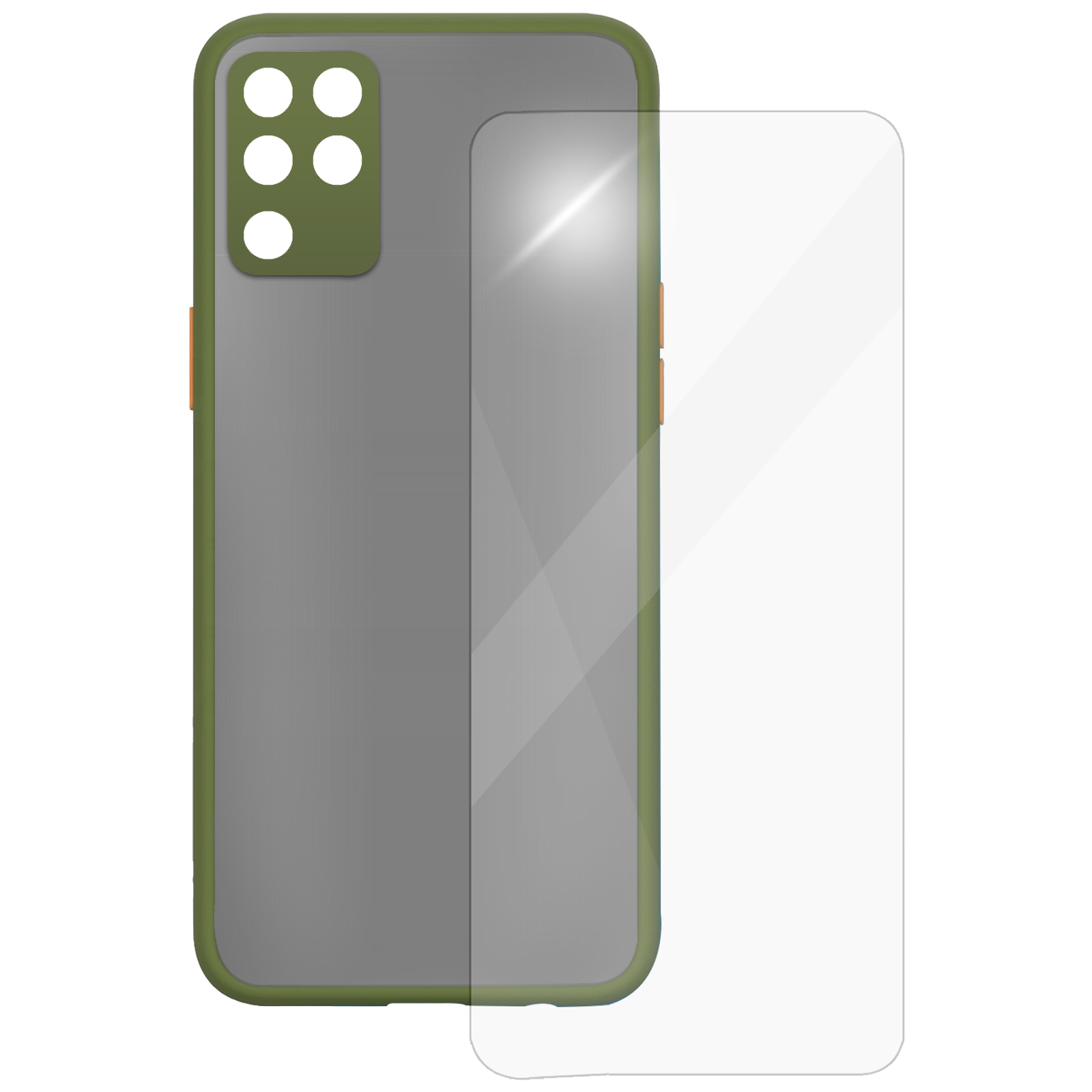 

Arrow Camera Duplex Back Case and Screen Protector Bundle For Oppo F19 Pro (Ultra Transparent Visibility, AR-987, Light Green), No color