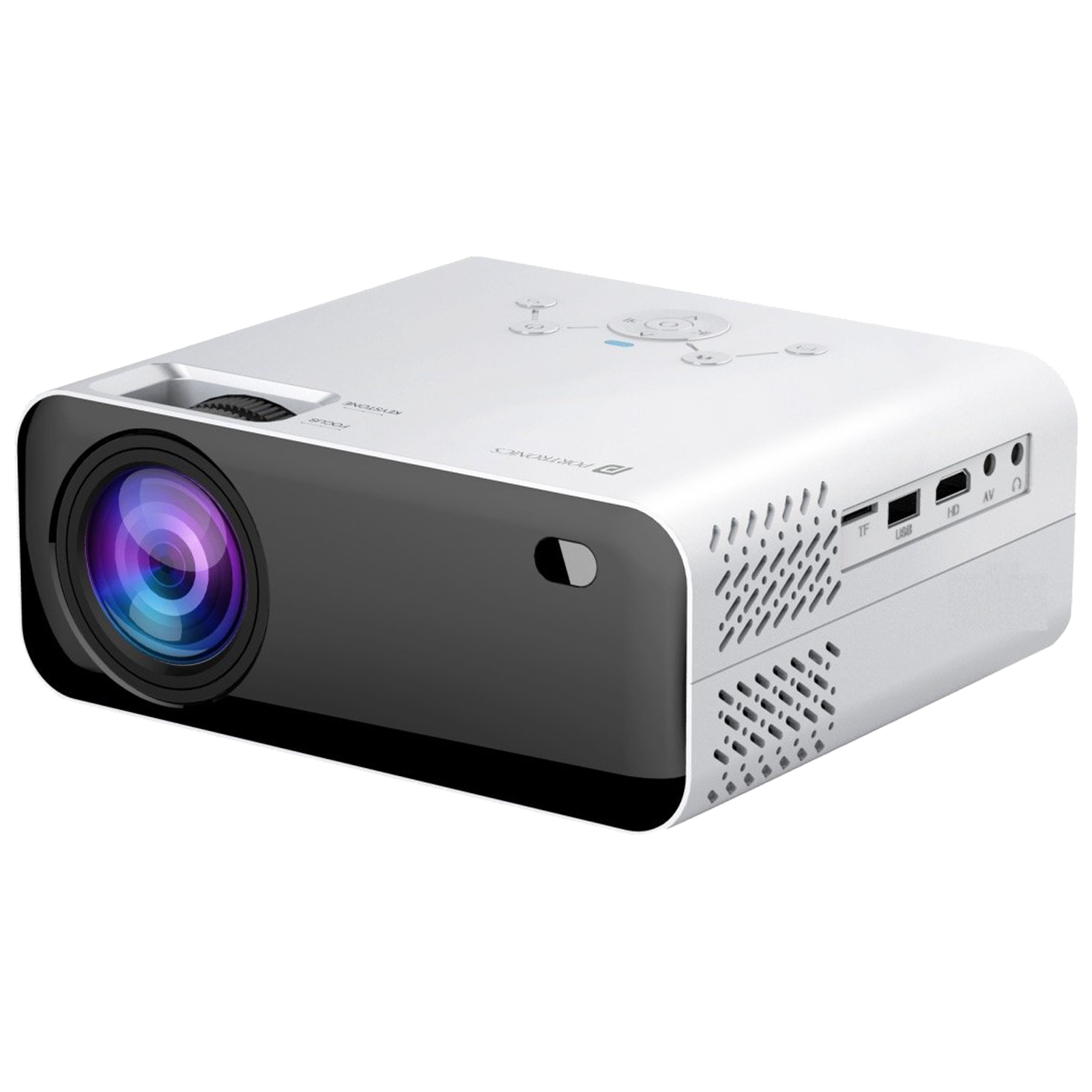 

Portronics Beem 200 Plus Full HD LED Projector (200 Lumens, USB/HDMI/AUX, Ultra-vivid Picture Quality, POR 283, White), No color