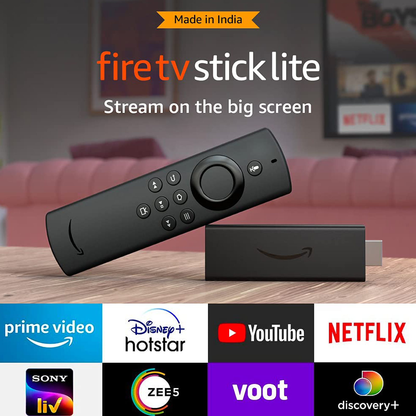 Buy  Fire TV Stick 3rd Gen with Alexa Voice Remote (HD Streaming,  B08R6QR863, Black) Online - Croma