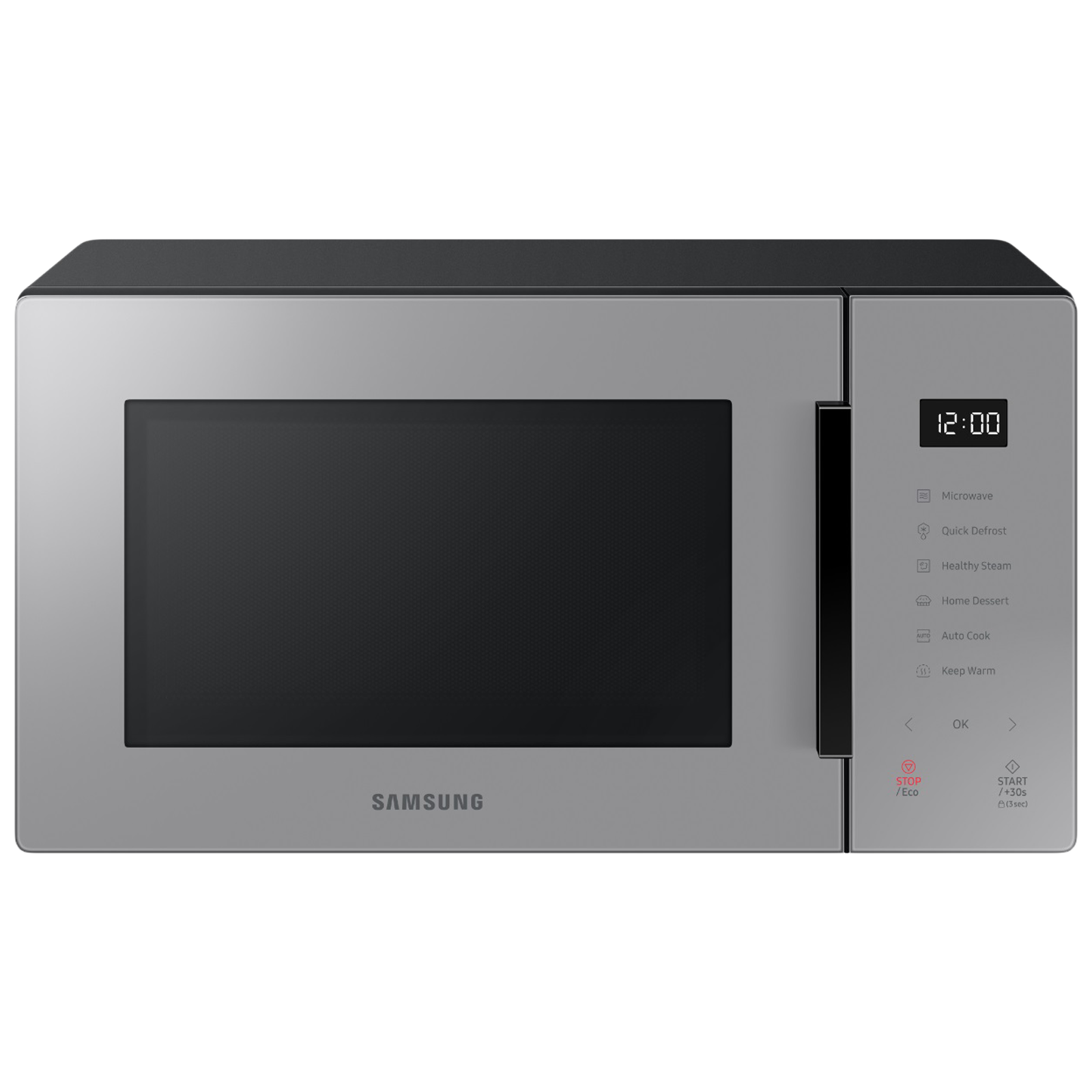 Samsung Baker 23 Litres Solo Microwave Oven (Auto Cook, MS23T5012UG/TL, Clean Grey)_1