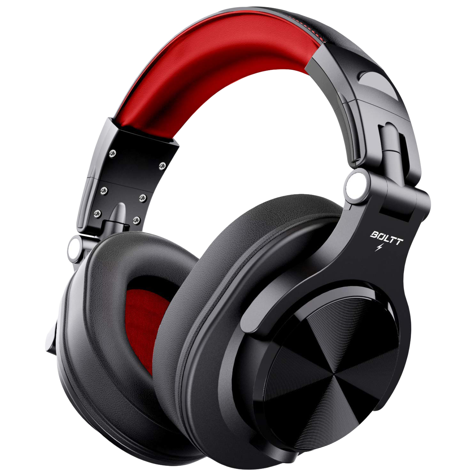 Fire-Boltt BH1401 BH1400 Over-Ear Noise Isolation Wireless Headphone with Mic (Bluetooth 5.0, Adjustable Headband, Red)_1
