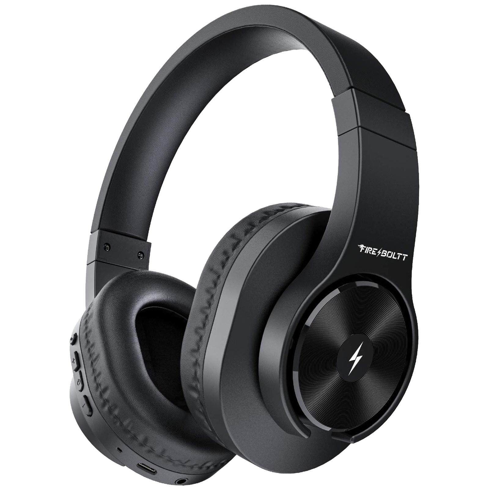 Fire-Boltt 15BHAAY#1 BH1500 Over-Ear Wireless Headphone with Mic (Bluetooth 5.0, 40 mm Drivers, Black)_1