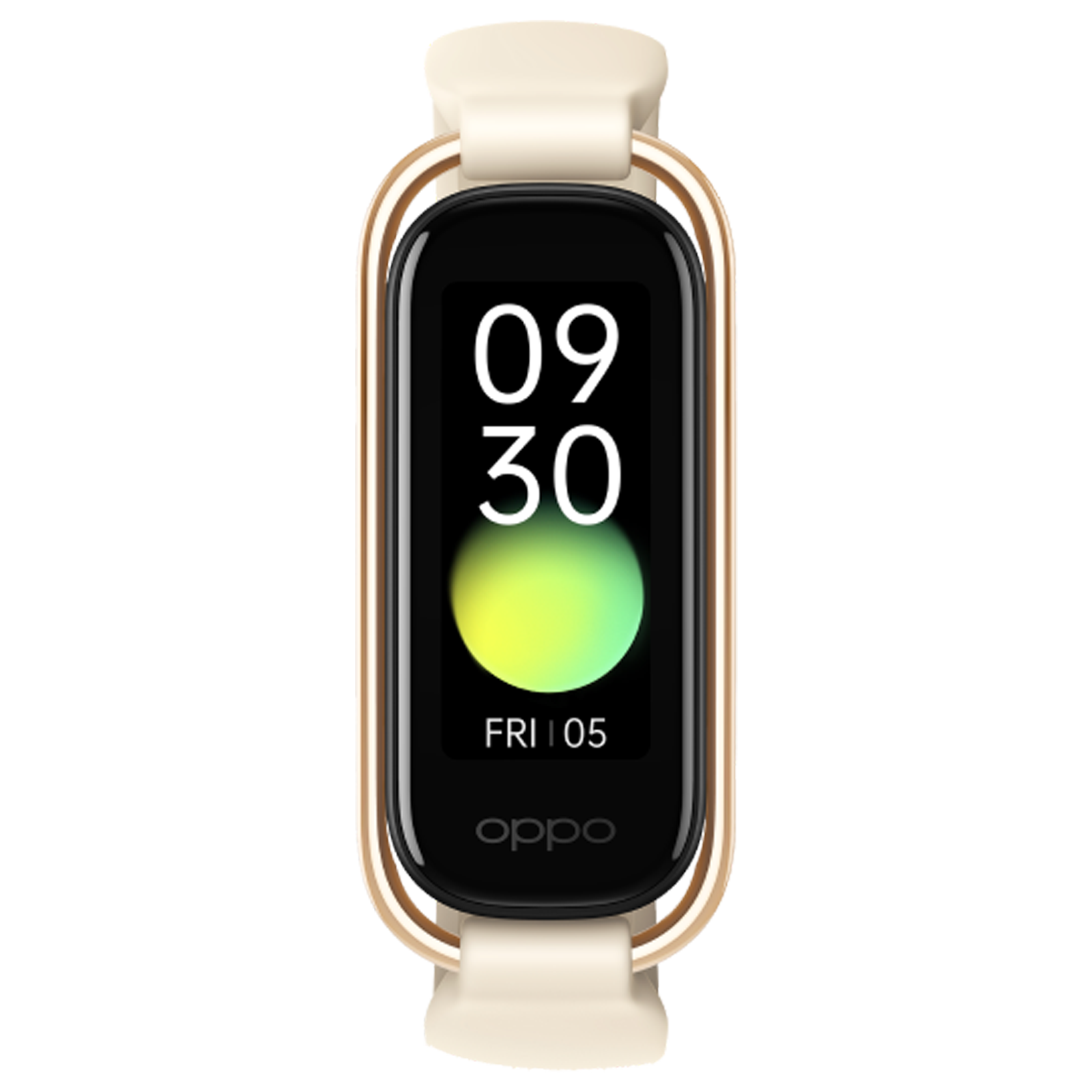 Oppo Band Style Smart Band (27.94mm) (Real-Time Heart Rate Monitoring, OB19B1, Vanilla, Fluor Rubber Strap)_1