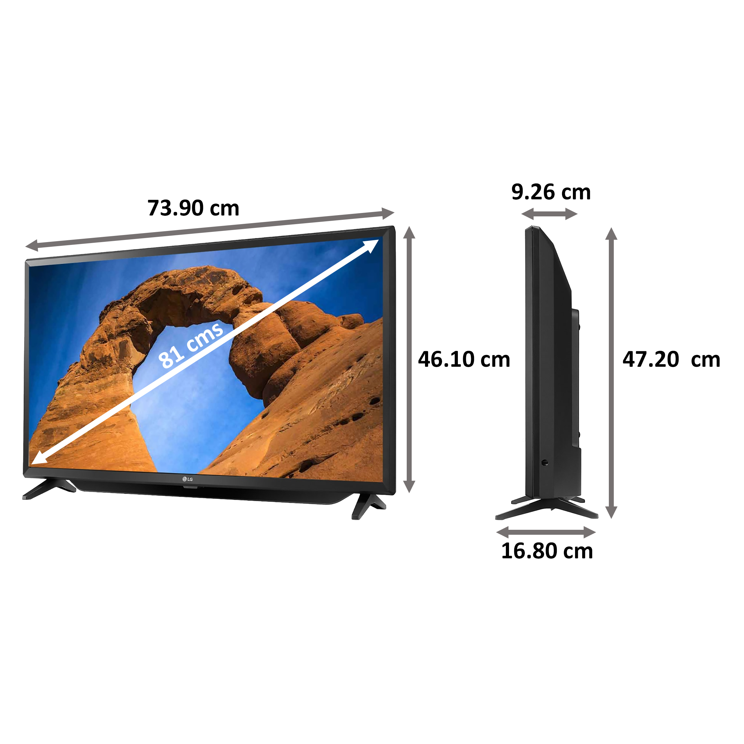 LG 81.28 cm (32 inch) HD Ready LED Smart TV (32LK628BPTF, Black)_2
