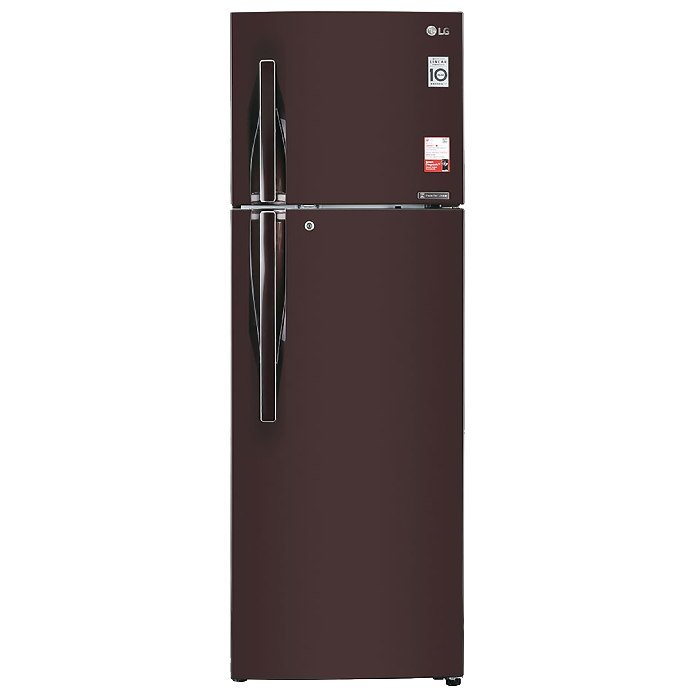 

LG 360 Litres 2 Star Frost Free Inverter Double Door Refrigerator (Convertible Plus, GL-T402JRS2.ERSZEBN, Russet Sheen), No color