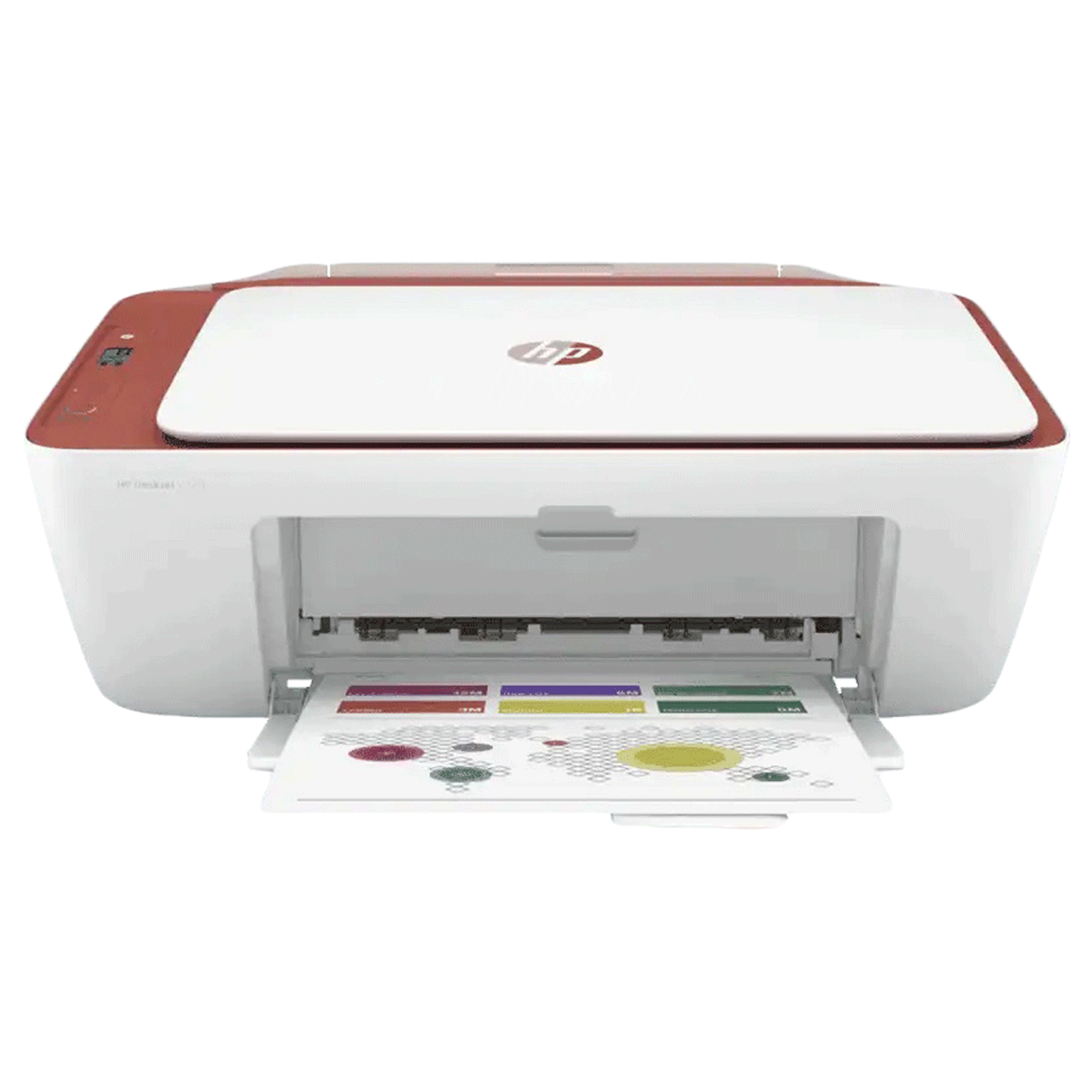 hp - hp DeskJet 2729 Wireless Color All-in-One Inkjet Printer (Mobile Printing Capability, 7FR54D, Tera Cotta)