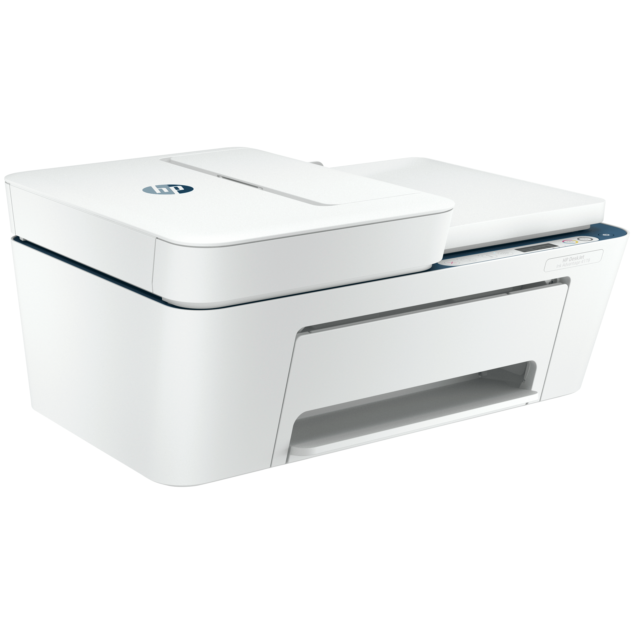 hp - hp DeskJet Ink Advantage 4178 Wireless Color All-in-One Inkjet Printer (Auto Document Feeder, 7FT02B, White)