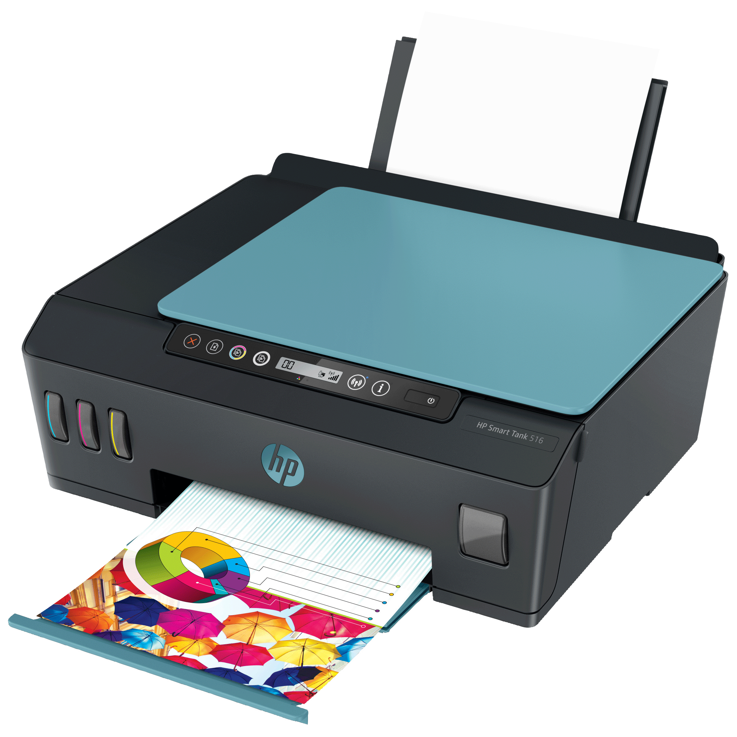HP Smart Tank 516 Wireless Color All-in-One Inkjet Printer (Mobile Printing Capability, 3YW70AACJ, Cyan)_3
