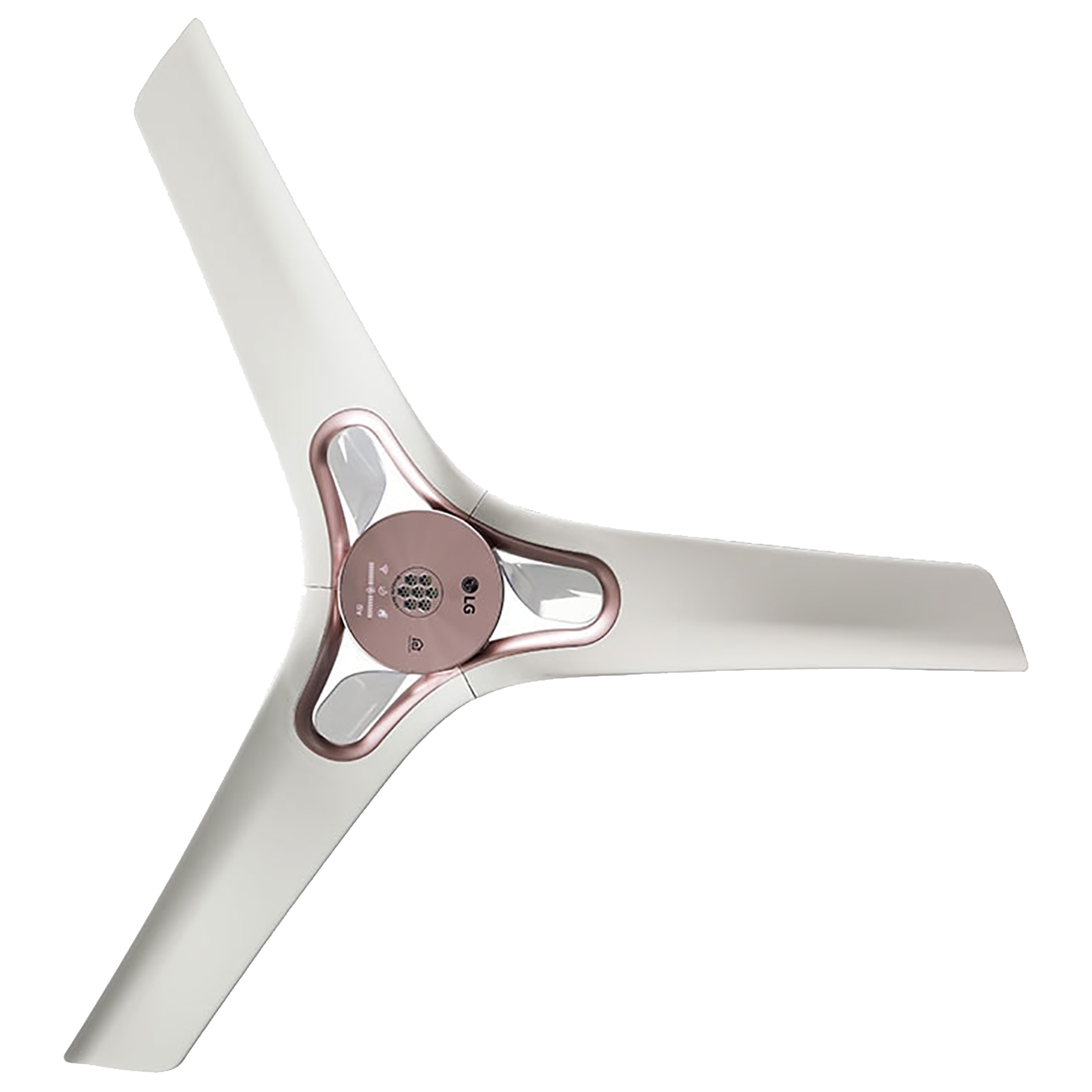 LG 120cm Sweep 3 Blade Ceiling Fan (Dual Wings for Natural Airflow, FC48GSPA1, Pink)_1