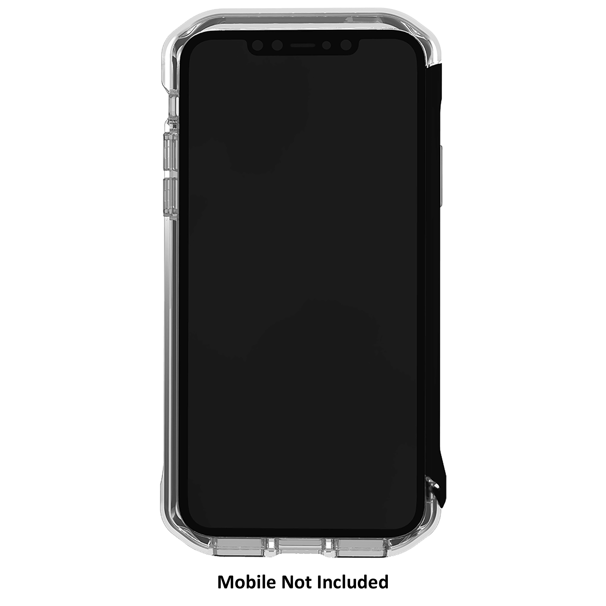 Element Case Rail Polycarbonate Bumper Case For iPhone 11 / XR (Drop Protection, EMT-322-222D-04, Clear/Solid Black)_2