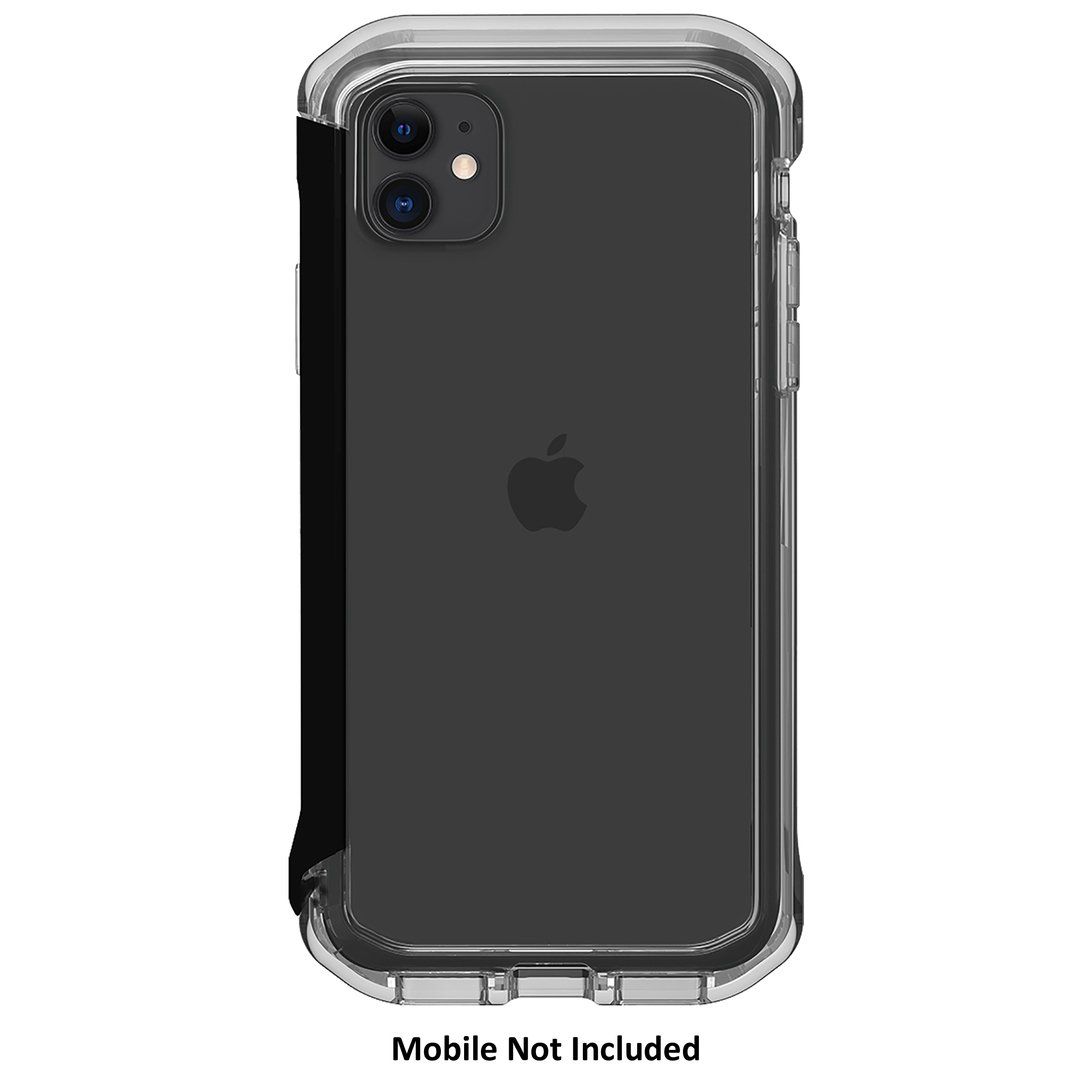 Element Case Rail Polycarbonate Bumper Case For iPhone 11 / XR (Drop Protection, EMT-322-222D-04, Clear/Solid Black)_3