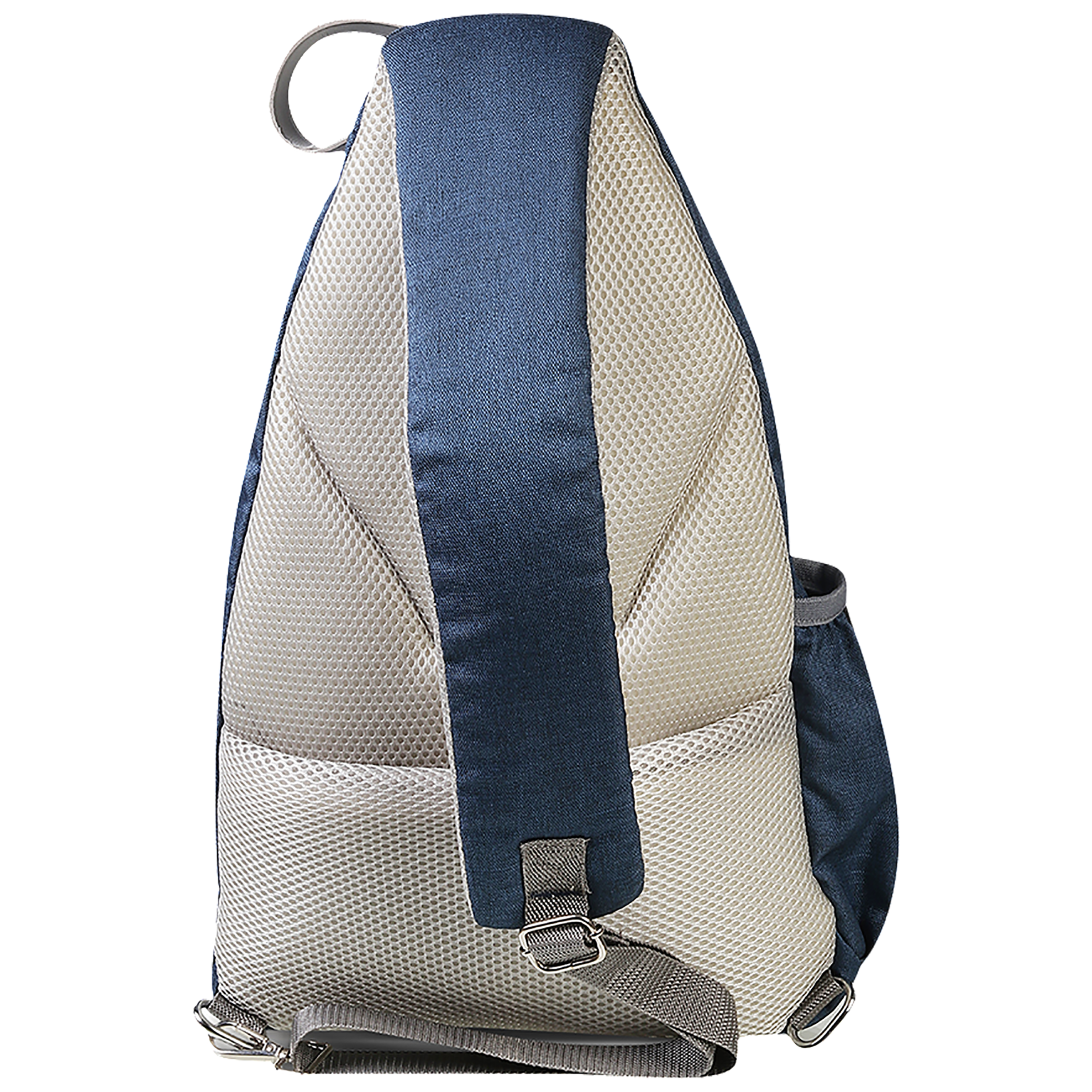 Kooltopp Classy Cross Body 13 Litres Polyester Sling Bag (Water Resistant, KT440-04, Blue/Silver)_3