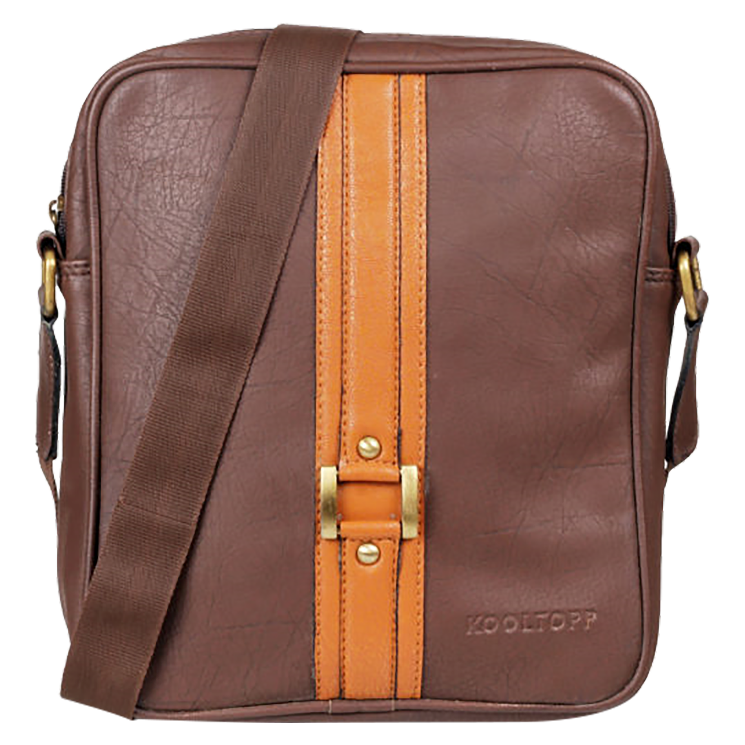 

Kooltopp Cole 4 Litres Polyester Sling Bag (Water Resistant, KT515-02, Brown), No color