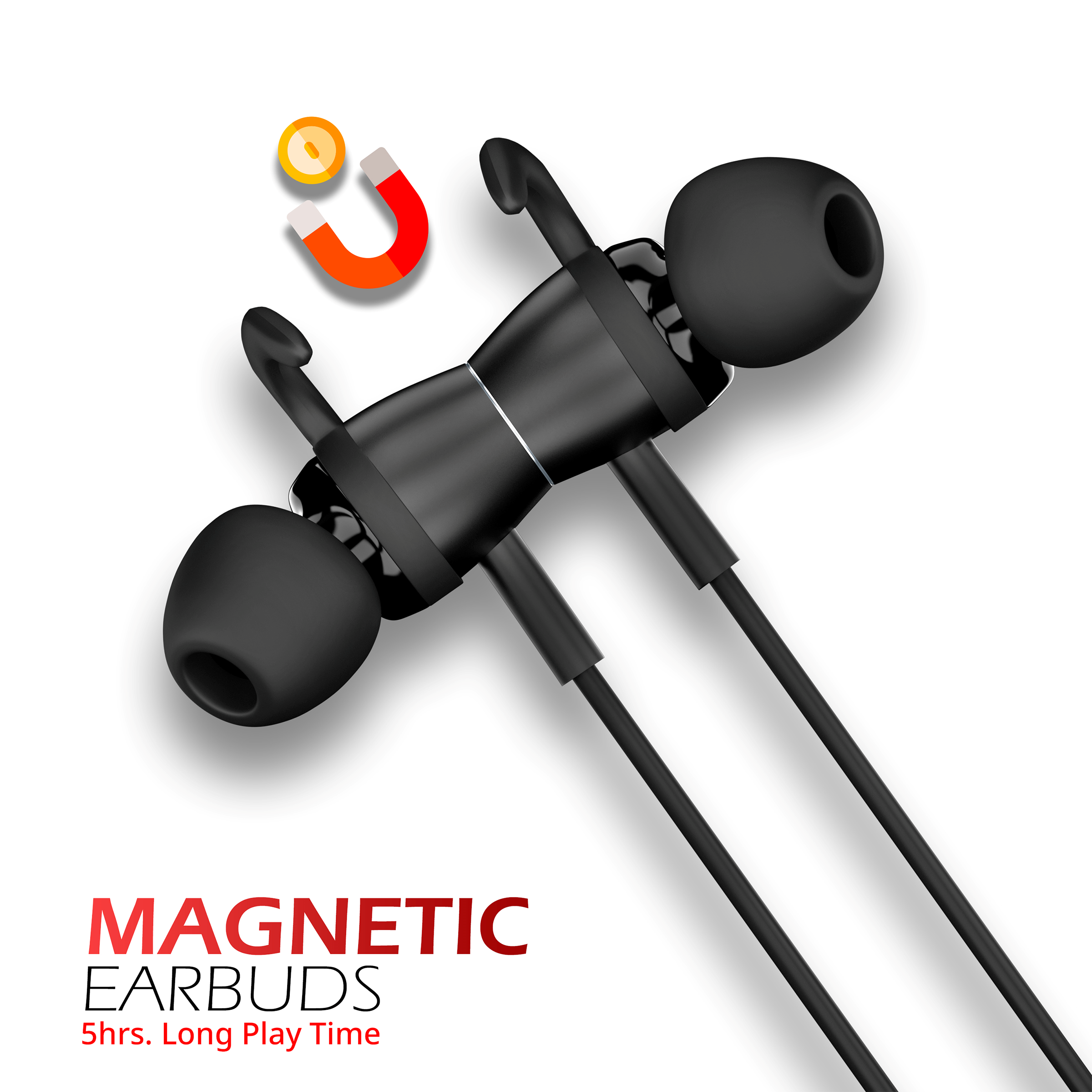 Staunch Flex 200 In-Ear Wireless Earphone with Mic (Bluetooth 5.0, IPX4 Sweat-Resistant, Black)_2