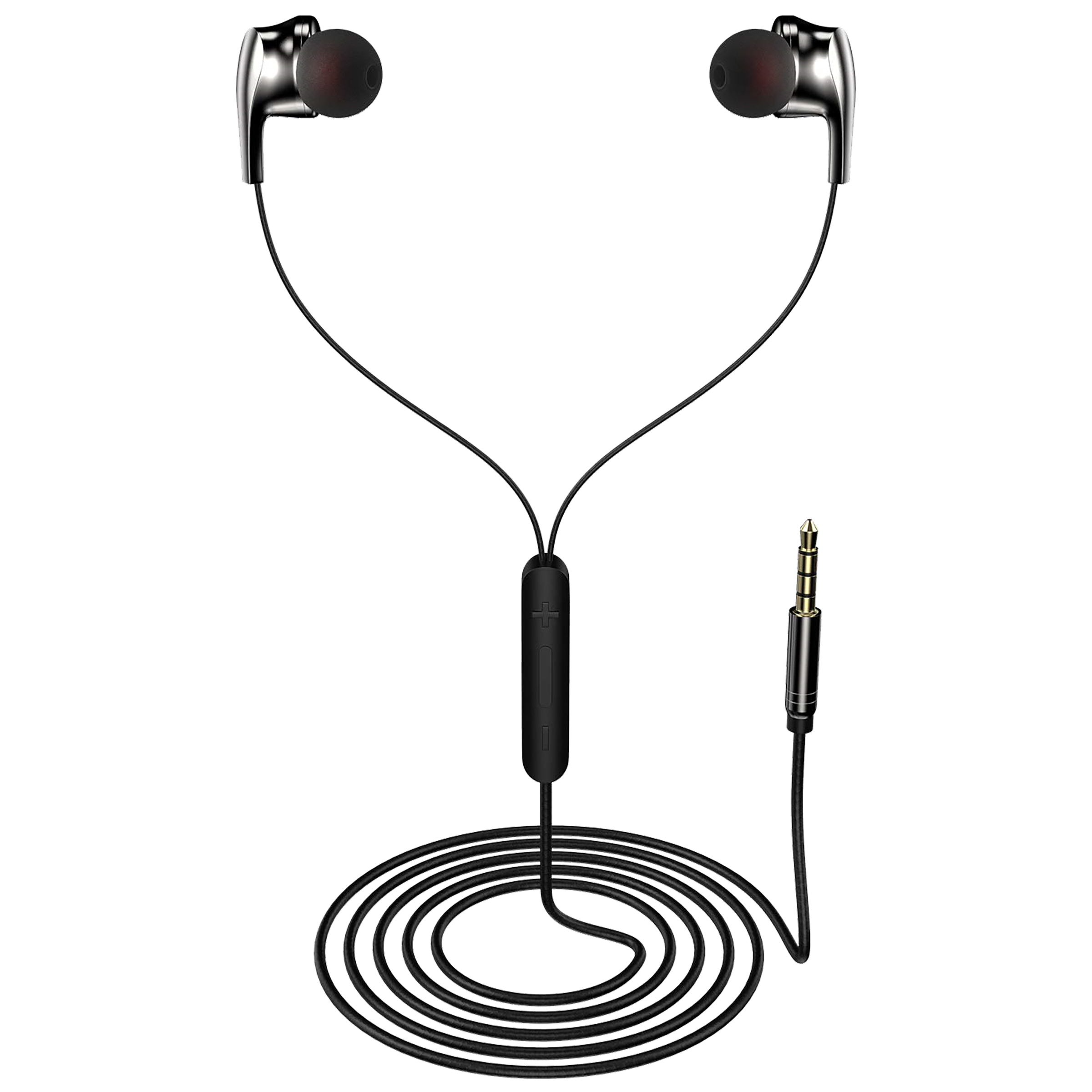 

Staunch Star 300 In-Ear Earphone with Mic (Electro Plated Earbuds, Black), No color