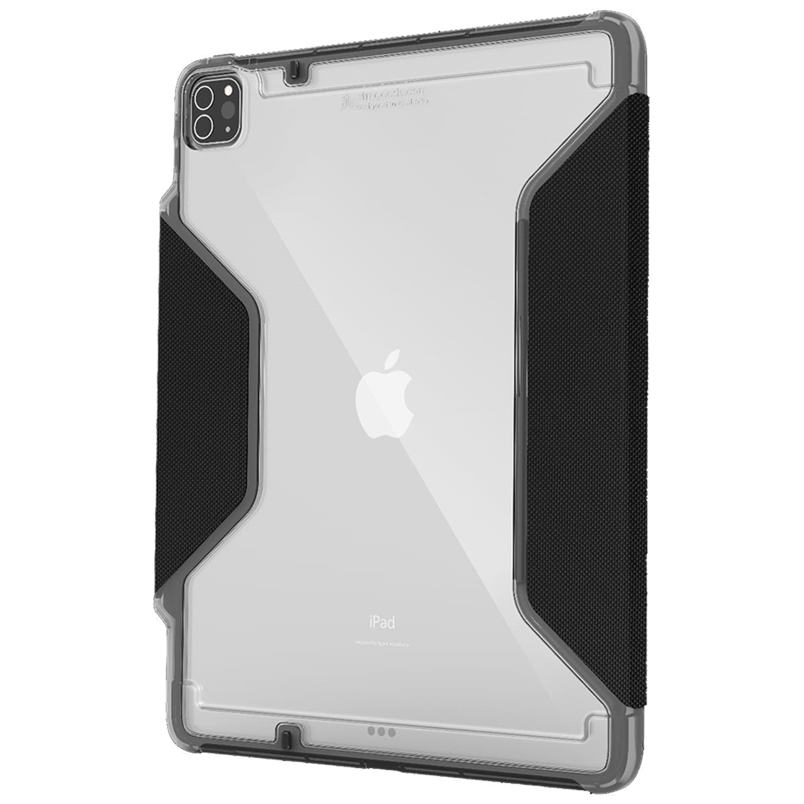 STM Rugged Plus Polycarbonate, Rubberised TPU, Polyurethane Flip Case For iPad Pro 12.9 Inch (Patented Magnetic Closure, STM-222-328LZ-01, Black)_1
