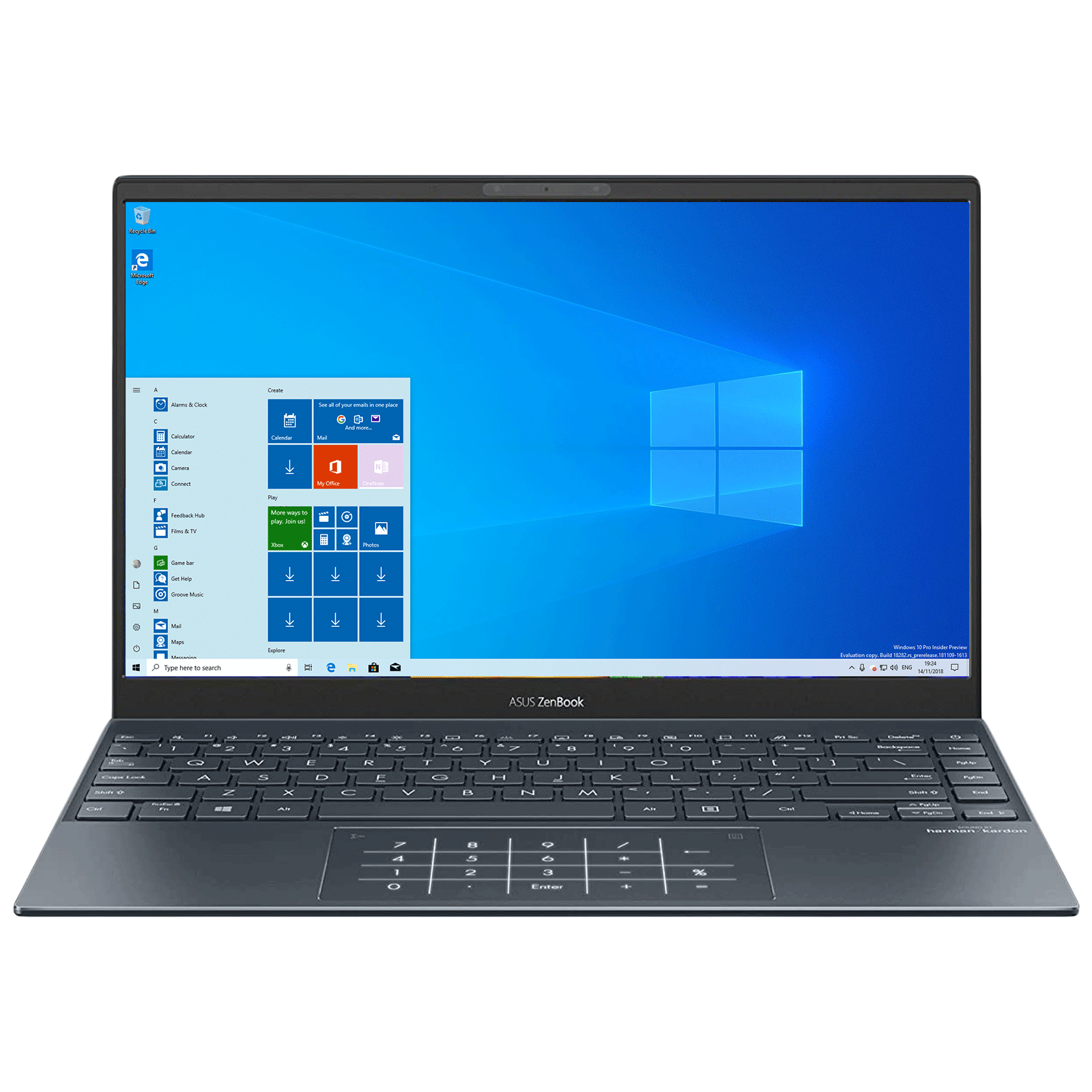 Asus UM325SA-KG701TS (90NB0TQ1-M00310) Ryzen 7 Windows 10 Home Laptop (16GB RAM, 1TB SSD, AMD Radeon Graphics, MS Office, 33.78cm, Pine Grey)