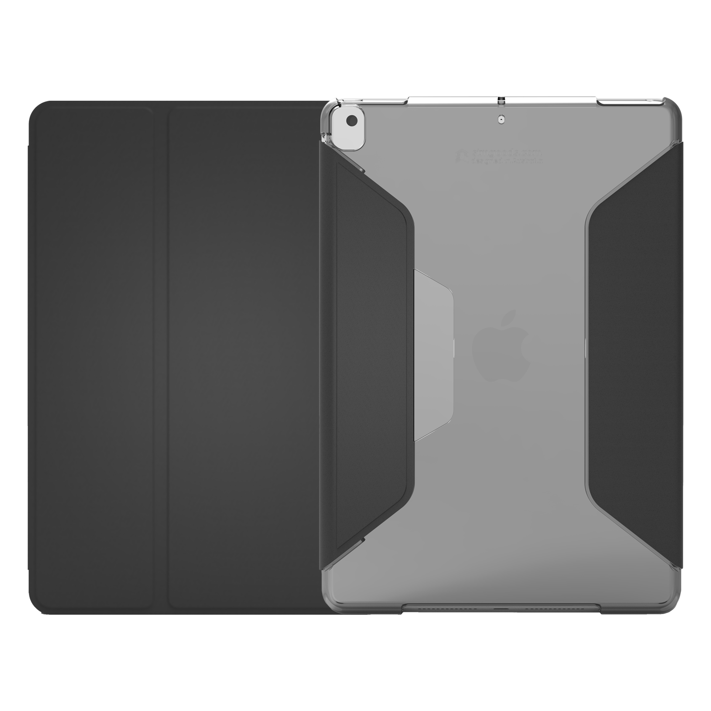 STM Studio Polycarbonate Flip Case For iPad 10.2 Inch 7th Gen (Multiple Viewing Modes, STM-222-161JU-01, Black Smoke)_1