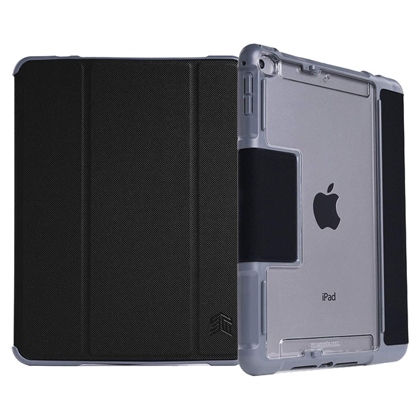 

STM Dux Plus Duo Polyurethane Flip Case For iPad Mini 4/5th Gen (Instant On/Off Cover, STM-222-236GY-01, Black), No color