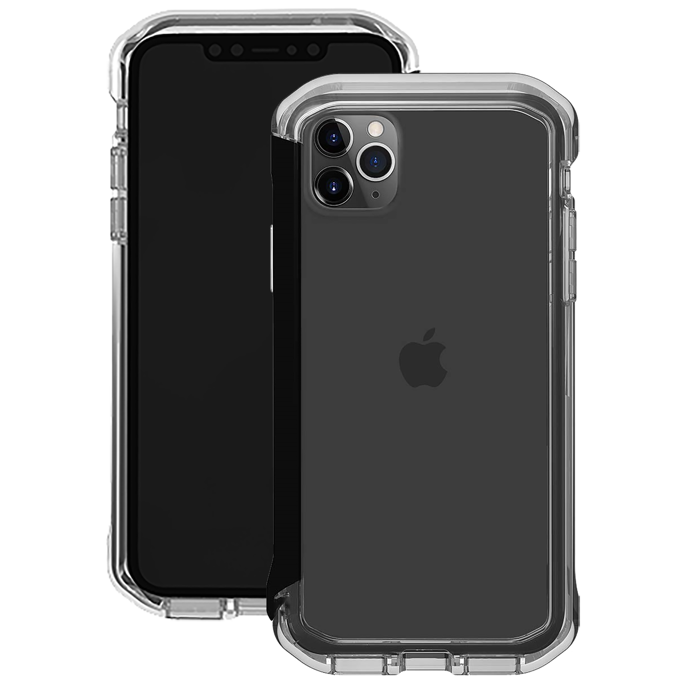 Element Case Rail Polycarbonate Bumper Case For iPhone 11 Pro / X / XS (Drop Protection, EMT-322-222EY-04, Clear/Solid Black)_1
